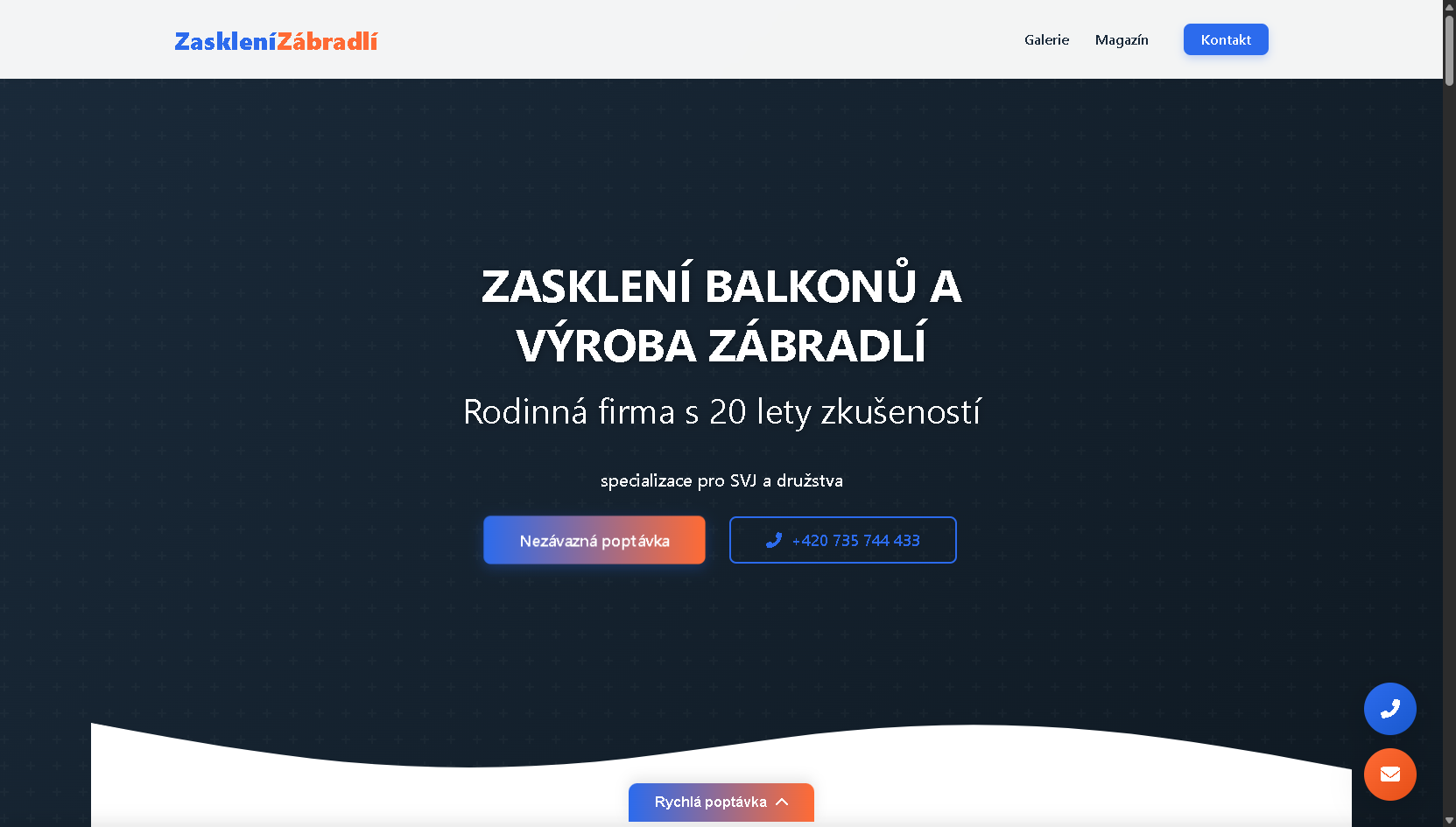 Balcony Glazing Services Website
